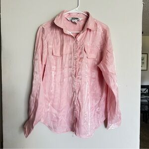 Lorraine Wardy Pink Button Down Shirt for Women
